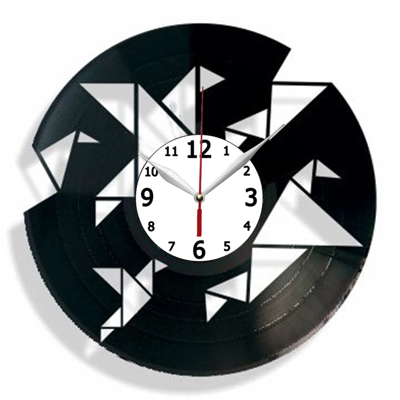 

ORIGAMI Vinyl Record Clock Modern Home Record Vintage Decoration 3D Decorative Hanging Art Decor Clock