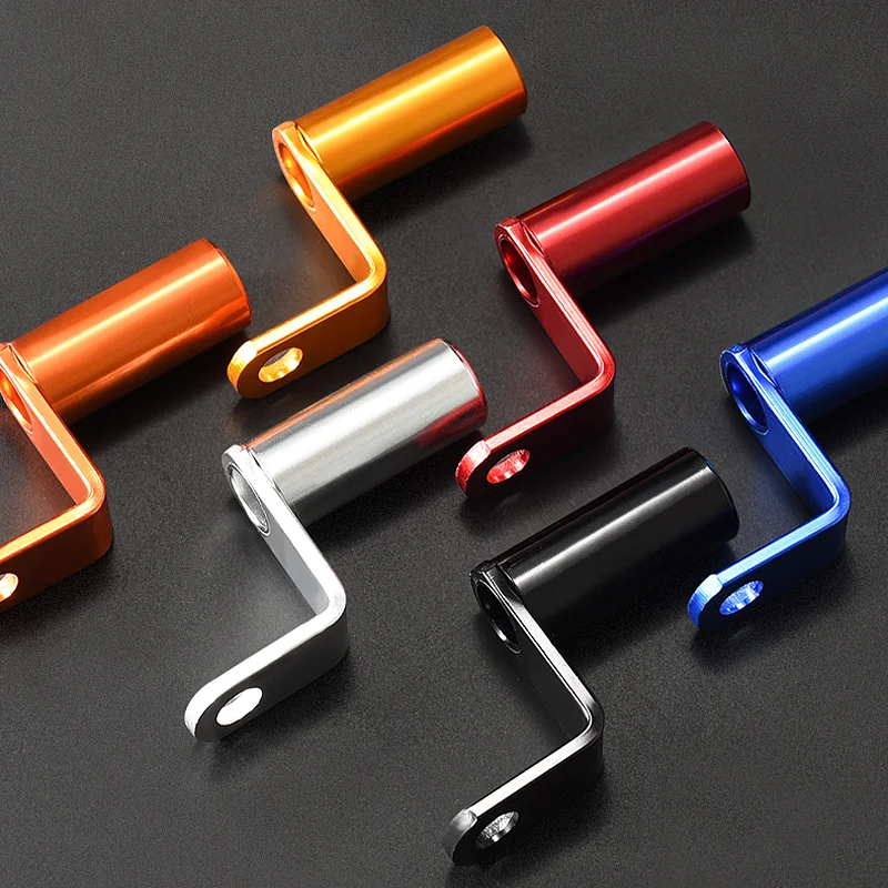 Support de rétroviseur universel CNC en aluminium, support d'extension de moto, adaptateur de rétroviseur, accessoires de moteur