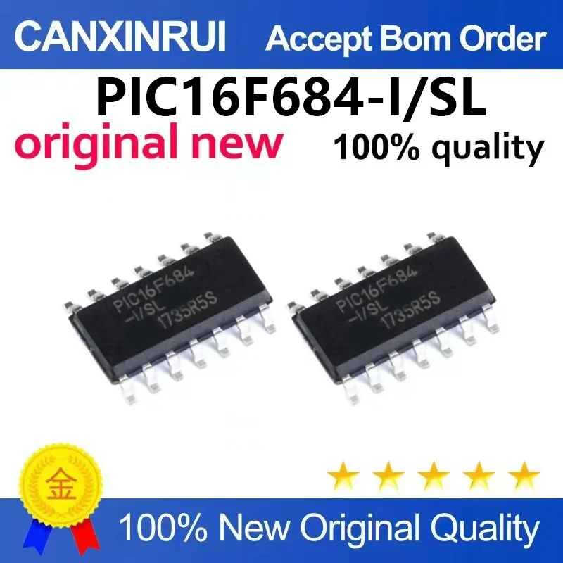 （5pcs-10pcs）Brand new original PIC16F684-ISL package SOP-14 patch 8-bit microcontroller