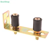 Gate Rollers Sturdy Wear Resistant Convenient with L Shape Bracket Sliding Gate Nylon Rollers for Fences Home Yard Sliding Door 6