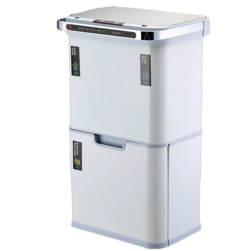 Stainless Steel Trash Can Double Layer Environmentally Friendly Classification Deodorization and Sterilization Kitchen Waste Bin