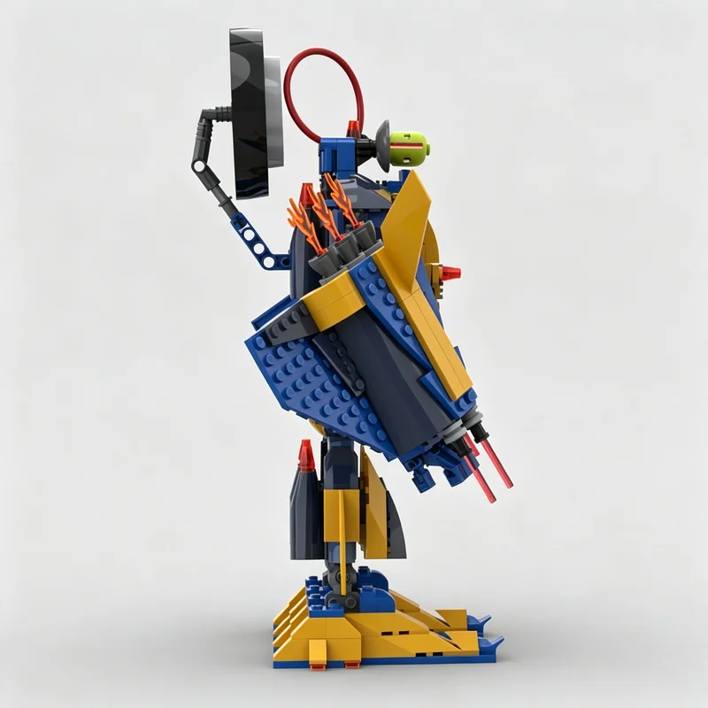 443PCS MOC Mountain Giant Fantasy Mecha Robot Model Building Blocks DIY Assembly Toy Adult Collector Desktop Decoration Gift