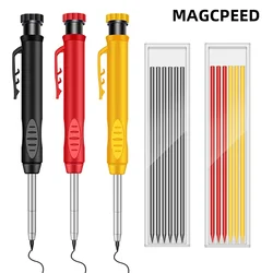 2.8mm Marking Mechanical Pencil Solid Carpenter Scriber Carpenter Scriber with Sharpener for Woodworking Drawing Stationery Hot