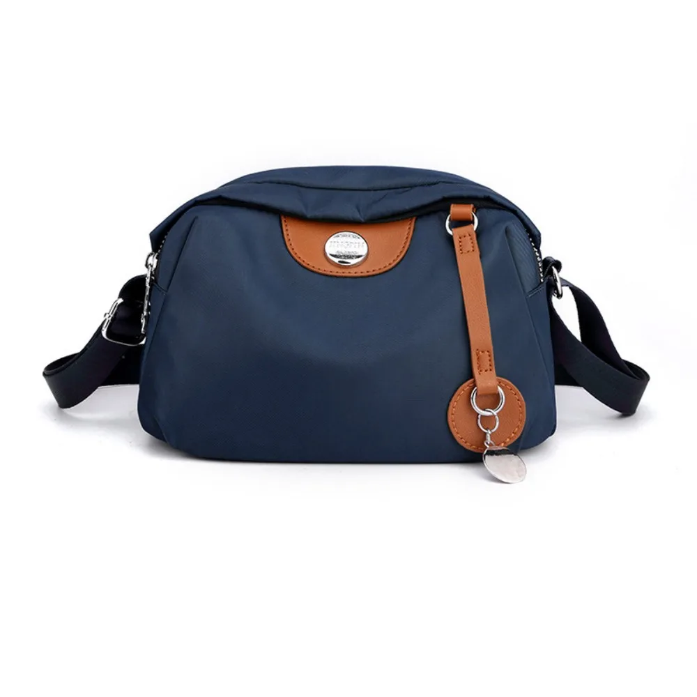 

Portable Shell Nylon Crossbody Bag Waterproof Large Capacity Messenger Shoulder Bag Solid Color Casual Mobile Phone Bag Travel