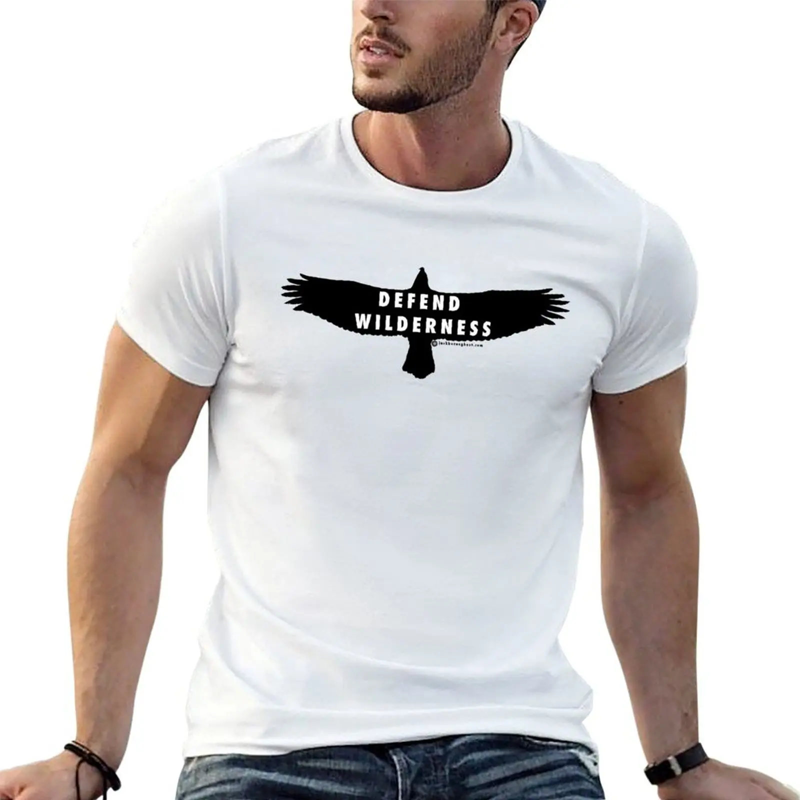 

Defend Wilderness - Eagle T-Shirt printed t shirts for man t shirts for man cotton T-Shirt