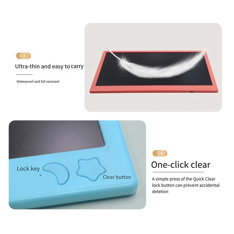 Школьный сезон, ЖК-планшет для письма, 16-дюймовая доска для рисования, цветная перезаряжаемая ЖК-электронная планшет для рукописного ввода, простой в использовании, синий