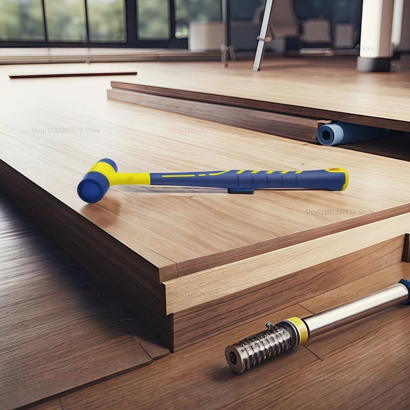 Double Headed Installation Hammer 25mm to 45mm Rubber Handle Detachable Insulated Hammer for Electrical Wiring and Construction