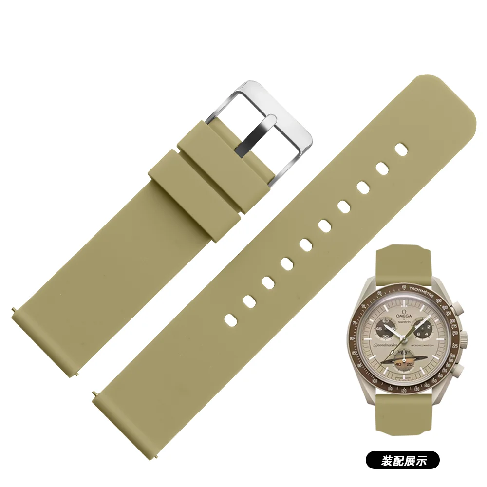 Cinturini in Silicone a sgancio rapido orologio con cinturino di ricambio in gomma impermeabile universale da 20mm per firma di giunti OMEGA e campioni