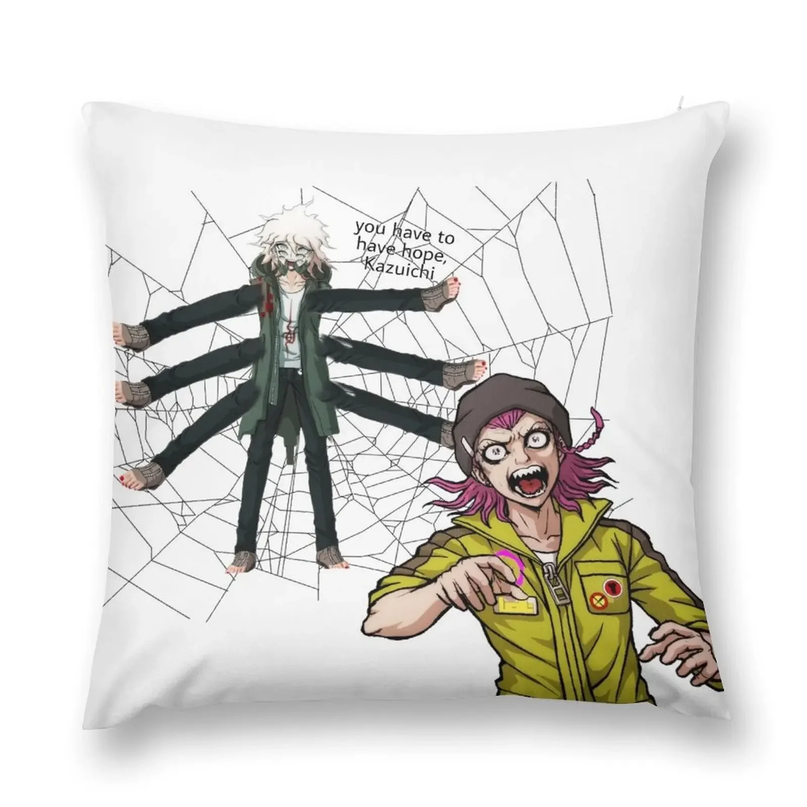 

Spider Nagito and Kazuichi Throw Pillow Cusions Cover Sofa Cushions Covers Decorative pillow case pillow