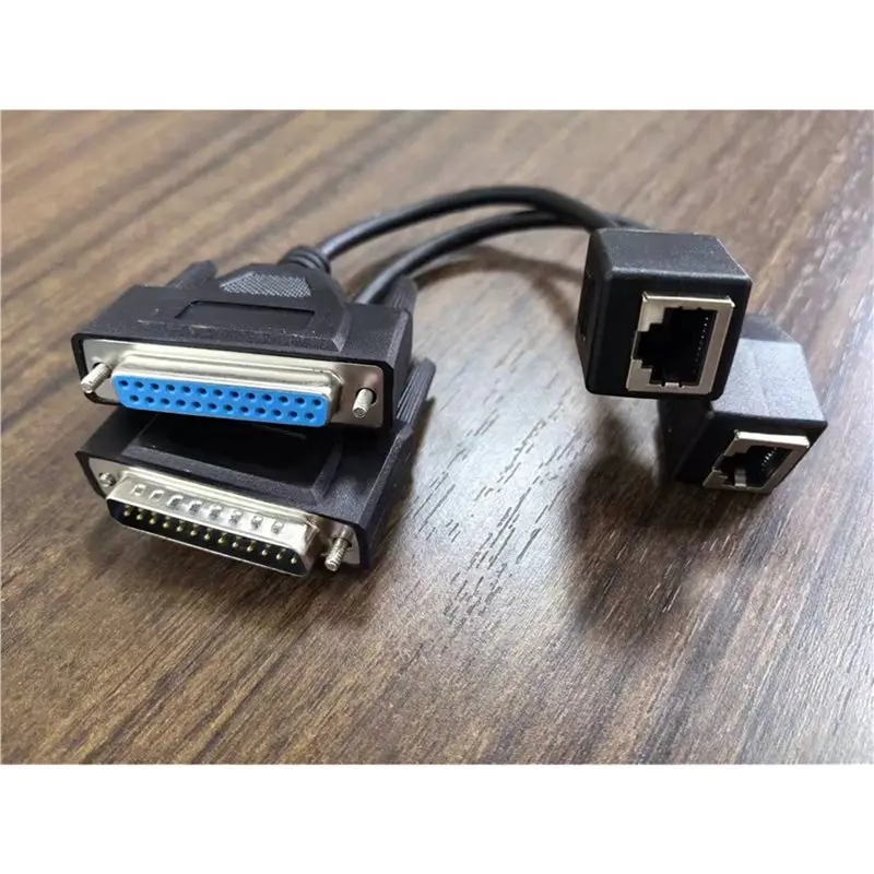 Efficient 10X ILDA To RJ45 Signal Wire DB25 Male And Female ILDA To Network Cable