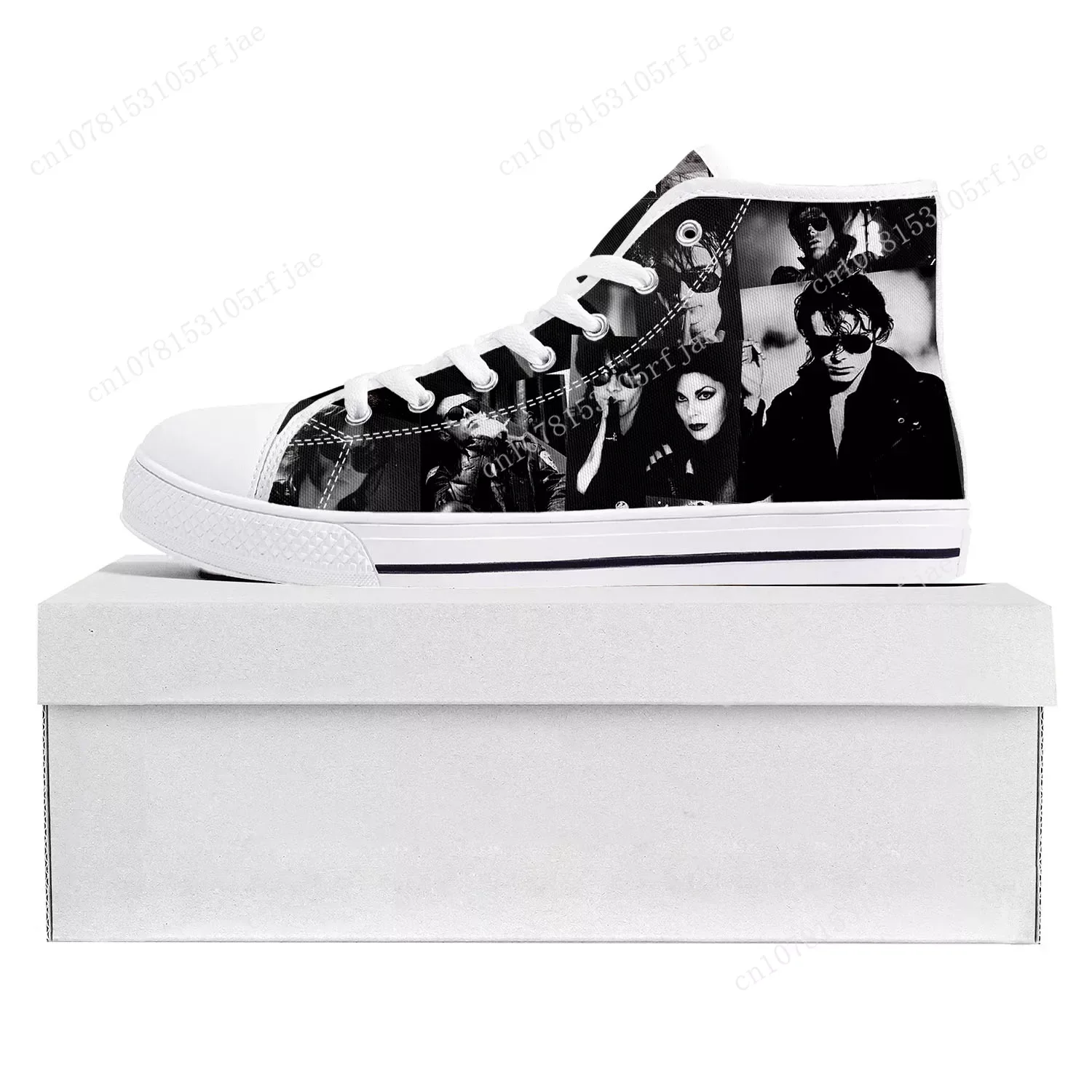 Andrew Eldritch Barmherzig keit Musik Rockband High Top hochwertige Turnschuhe Herren Damen Teenager Leinwand Sneaker Paar Schuh benutzer definierte Schuh