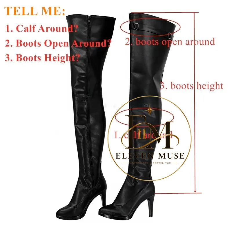 Anime Biohazard 4 Resident Remake Ada Wong Cosplay Boots High Heel Shoes Over-Knee Boots Halloween Party Shoes for Women