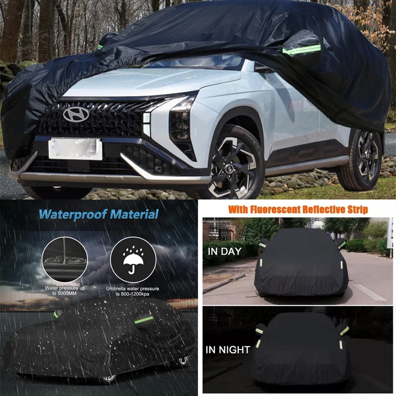 

Для Hyundai Mufasa автомобильные полные внешние чехлы уличные водонепроницаемые пылезащитные солнцезащитные дождевые снежные защитные внешние автомобильные аксессуары