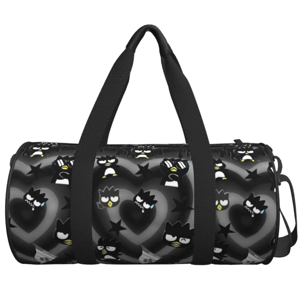 

Men Travel Bag Bad Badtz Maru Cartoon Gym Bag Large Anime Print Weekend Custom Handbag Colorful Luggage Sports Bag