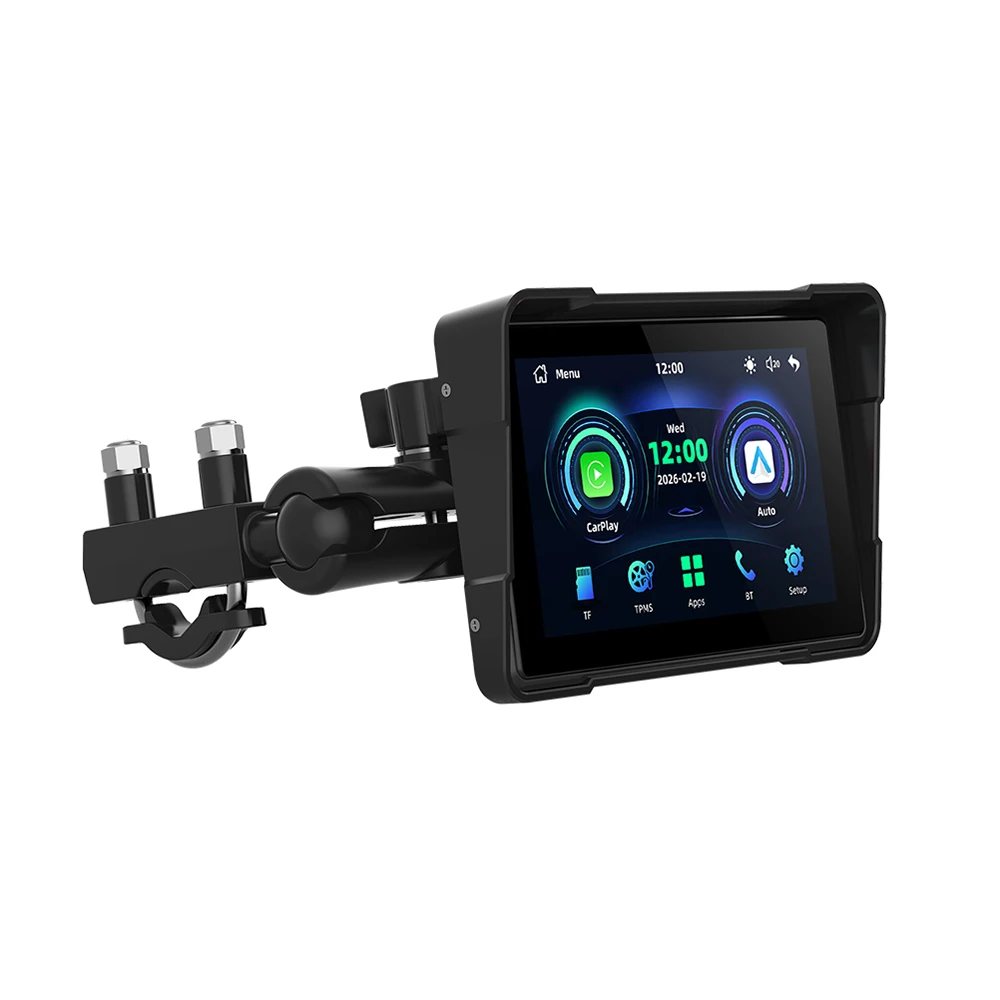 EKIY 5,0 inch draadloze CarPlay Moto Android Auto draagbare digitale motorfiets dashboard GPS-navigatie schermmonitor - afbeelding 2