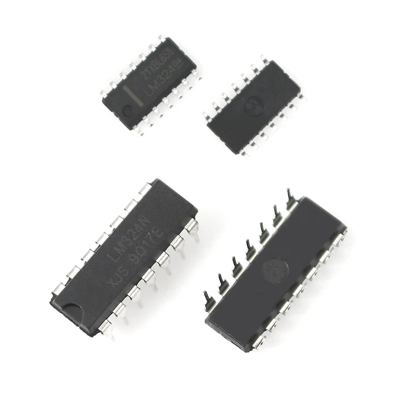 10PCS LM324N DIP14 LM324DR SOP14 Integrated Circuits