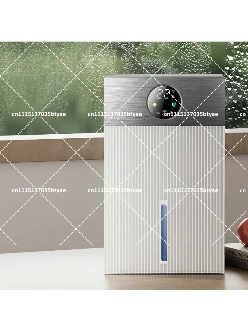 110V US Plug Quiet Compact Dehumidifier for Home Basement, Moisture Absorber with Air Purification