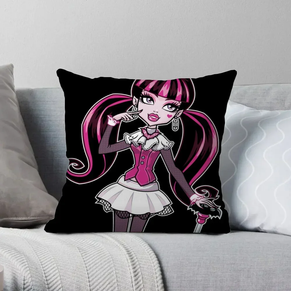 Decorative Pillows for Bed Draculaura Monster High Cushion Cover 60x60cm Bedroom Bed Cushion Cover 45x45cm Sofa Cushions Covers