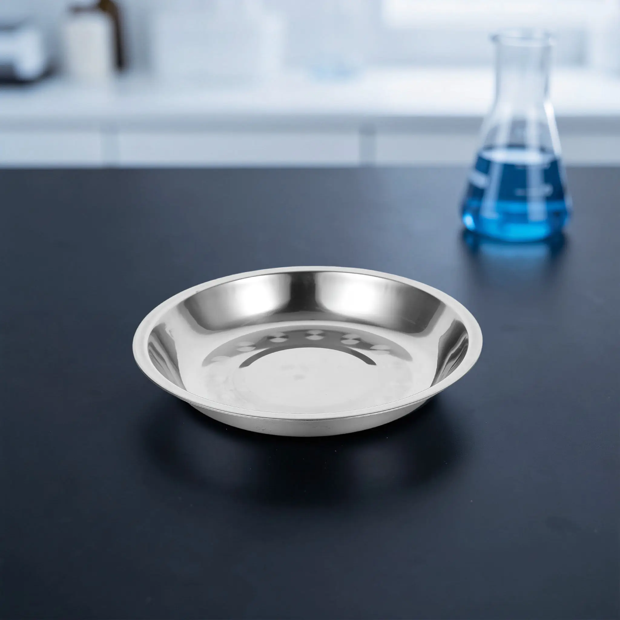 2Pcs Universal Mechanical Scale Tray Stainless Steel Weighing Pan Smooth Surface Kitchen Jewelry Lab Food Scale Parts