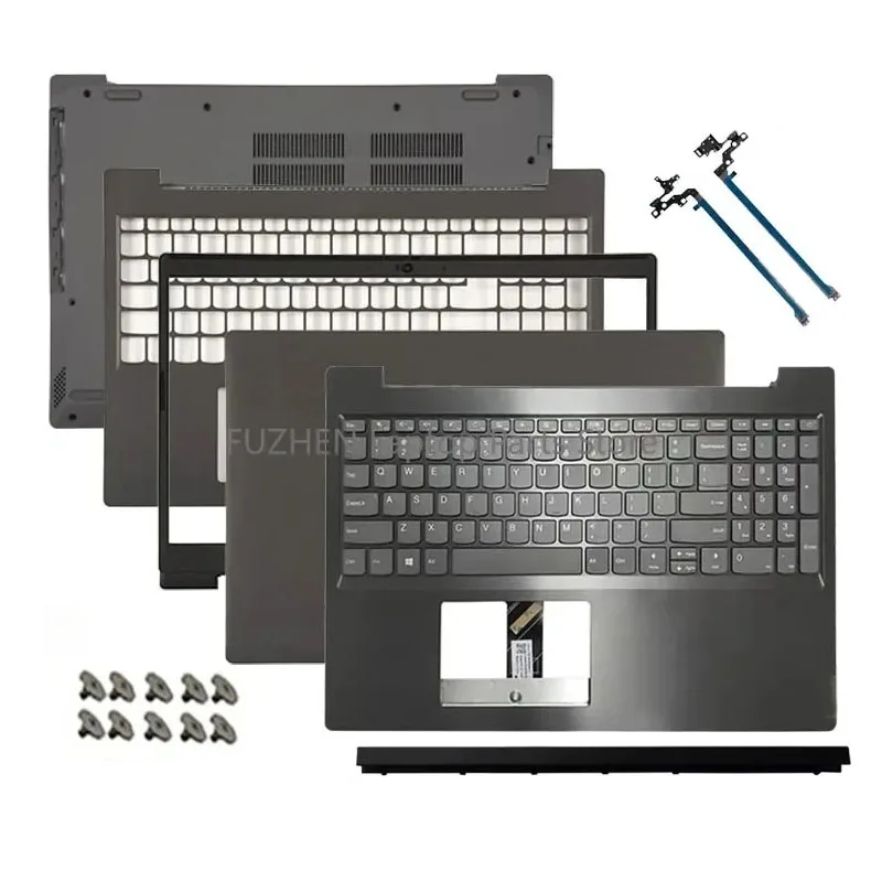 NEW For Ideapad L340-15IWL L340-15API Laptop LCD Back Cover Front Bezel Hinges Palmrest Bottom Case dark grey