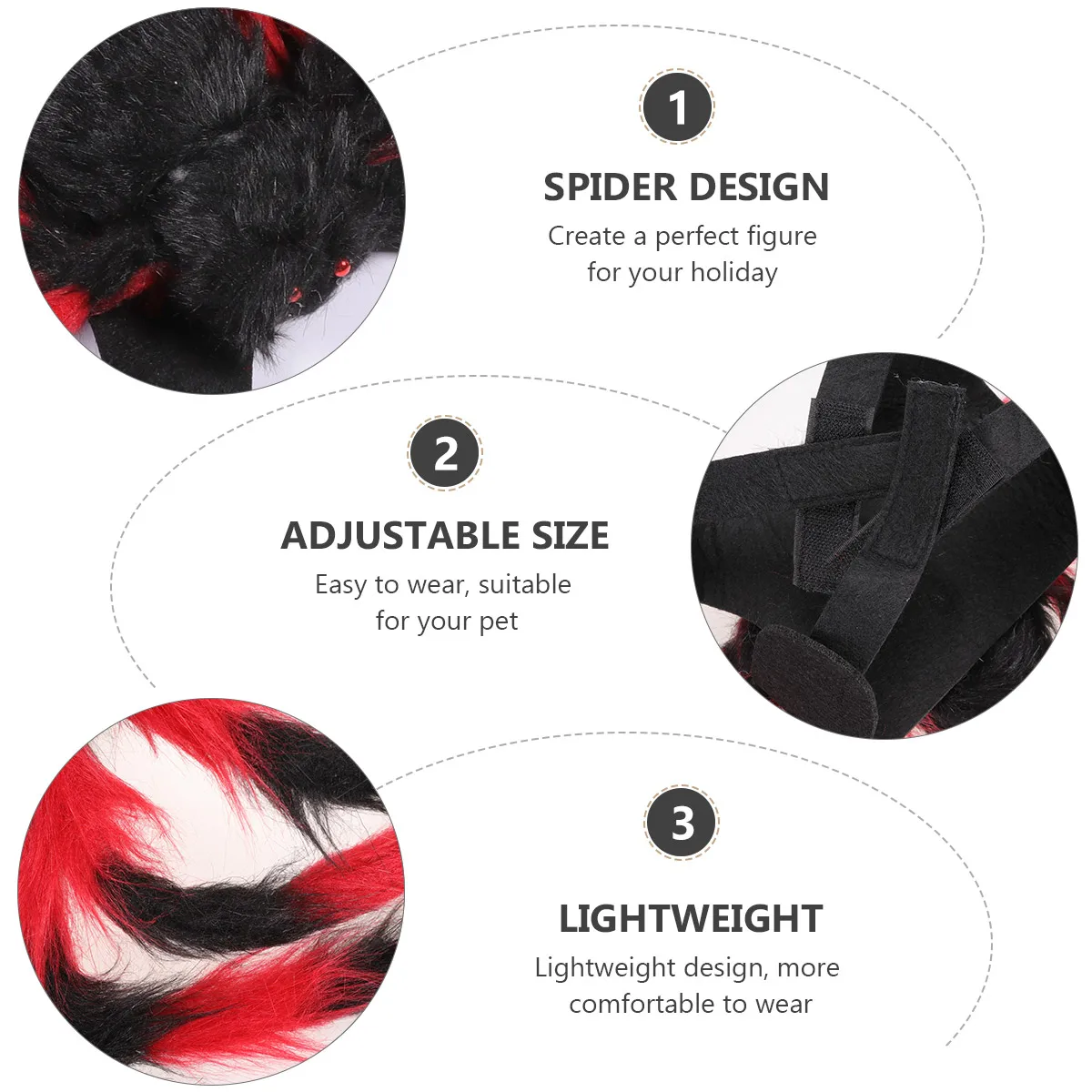 

Spider Lightweight Durable Halloween Dog Harness Creative Pet Supplies Pet Cat Costume Spider Design Dog Jacket