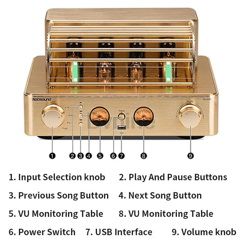 Wzmacniacz lampowy Hifi 12W+12W klasy A wysokiej mocy wzmacniacz gorączki Auido wzmacniacz głośnikowy kino domowe głośniki Bluetooth Connect