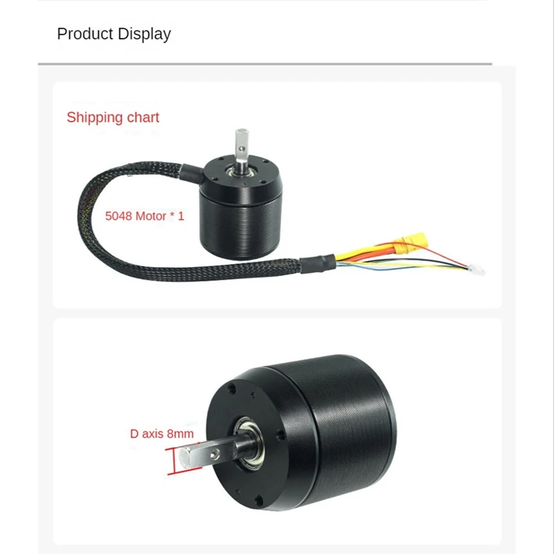 Flipsky Sensored Brushless DC Motor Battle Hardened 5048 200KV 1300W Motor for Electric Skateboard