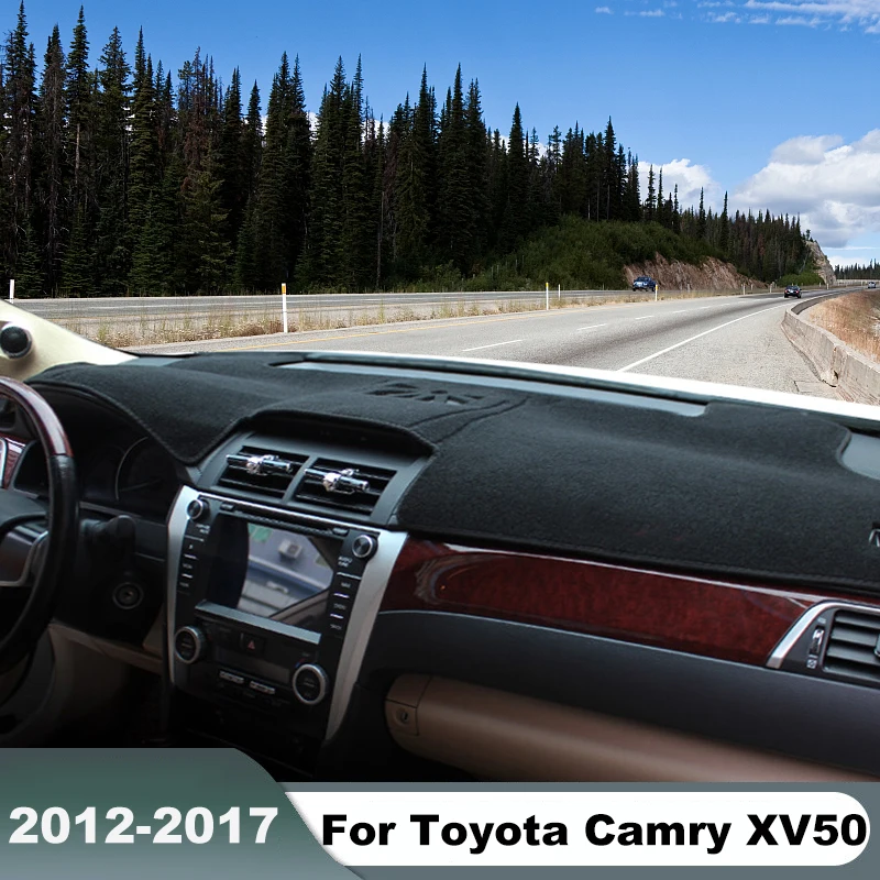 

For Toyota Camry XV50 50 2012 2013 2014 2015 2016 2017 Car Dashboard Cover Sun Shade Mat Avoid Light Pad Anti-UV Case Carpets