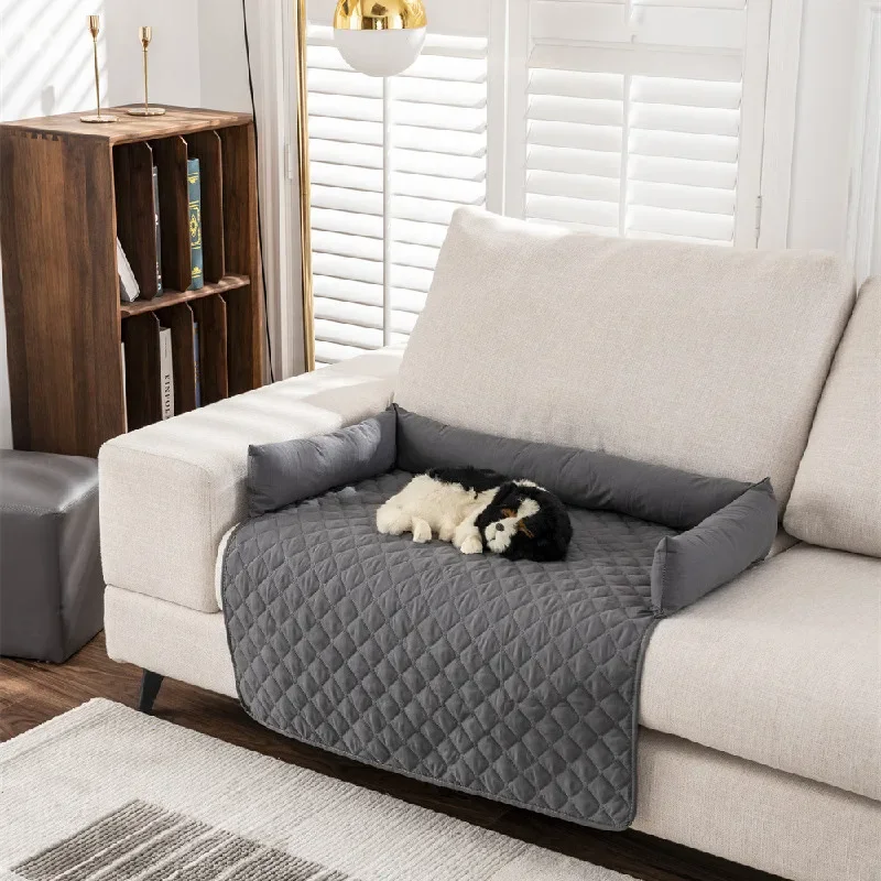 Einfarbige wasserdichte Hundematte, Haustier-Sofakissen für Wohnzimmer, Auto, Katzen, Nestmatte