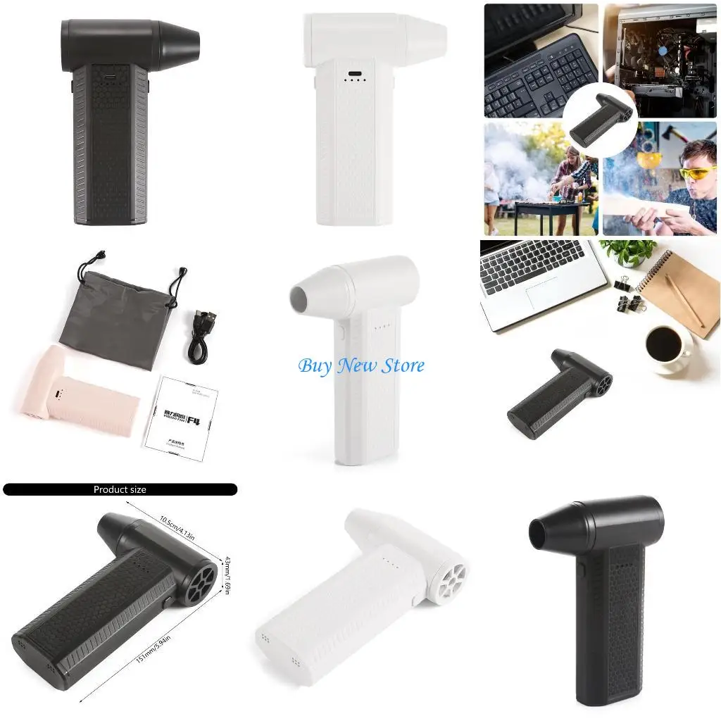 

20CE Brushless Motor Handheld Fan Electric Air Duster 120000RPM for Office and Photography Gear Cleaning, USB Powered