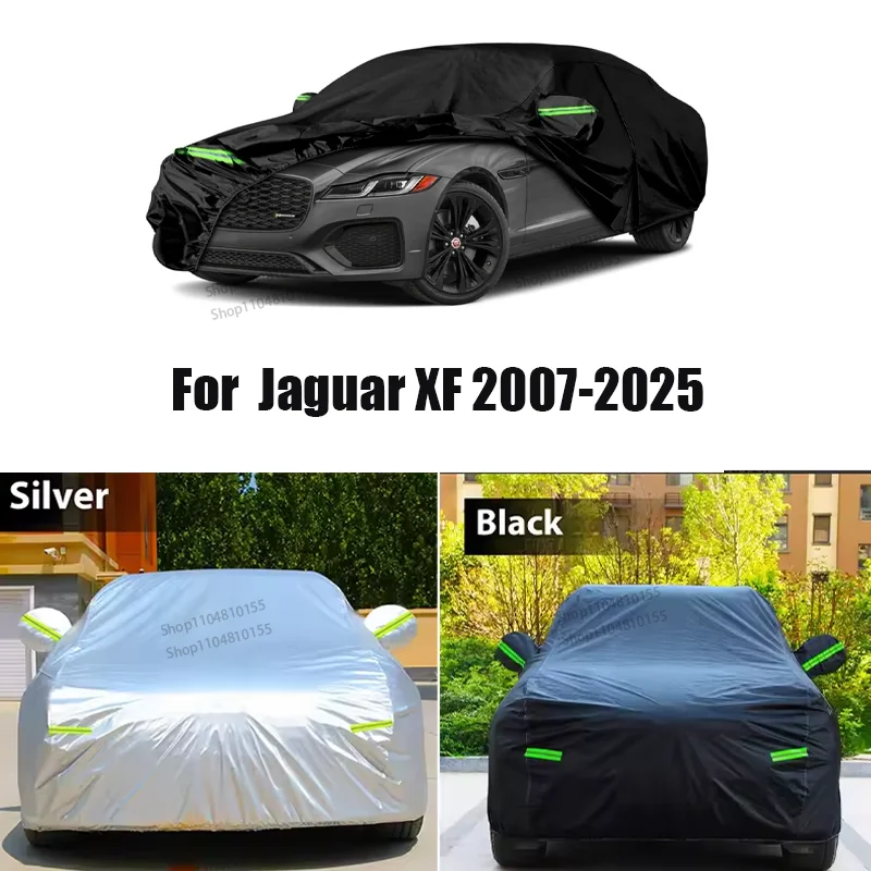 

Waterproof Car Covers Custom Fit for Jaguar XF 2007-2025 All Weather Snow Rain Dust Hail Protection