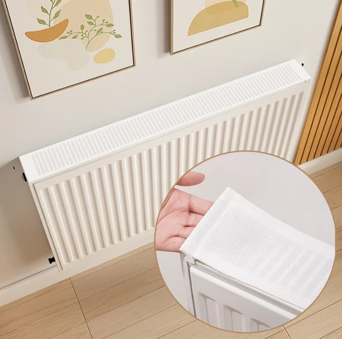 Magnetic Fixation Radiator Dust Cover Scratch Resistant Fabric Radiator Cover 80/120/140/180/200/220cm Decorative Radiator Pad