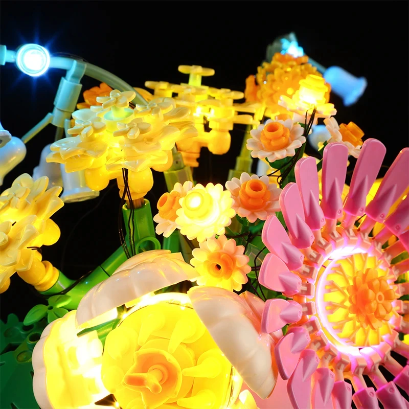 ชุดไฟ LED DIY สำหรับ LEGO 10347 ชุดดอกไม้ซันนี่ขนาดเล็ก (เฉพาะไฟ LED เท่านั้น ไม่รวมตัวต่อ)