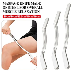 1Pcs Sport Stainless Steel Long Gua Sha Bar Muscle Scraping Massage Tool for Relieve Sore Muscles Great Soft Tissue Mobilization