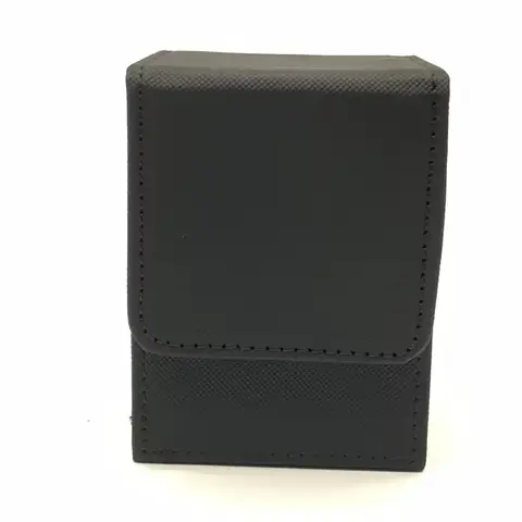 Portable Leather Game Card Box, Commander Deck Storage Holder For 100+ Single Sleeved Trading Cards