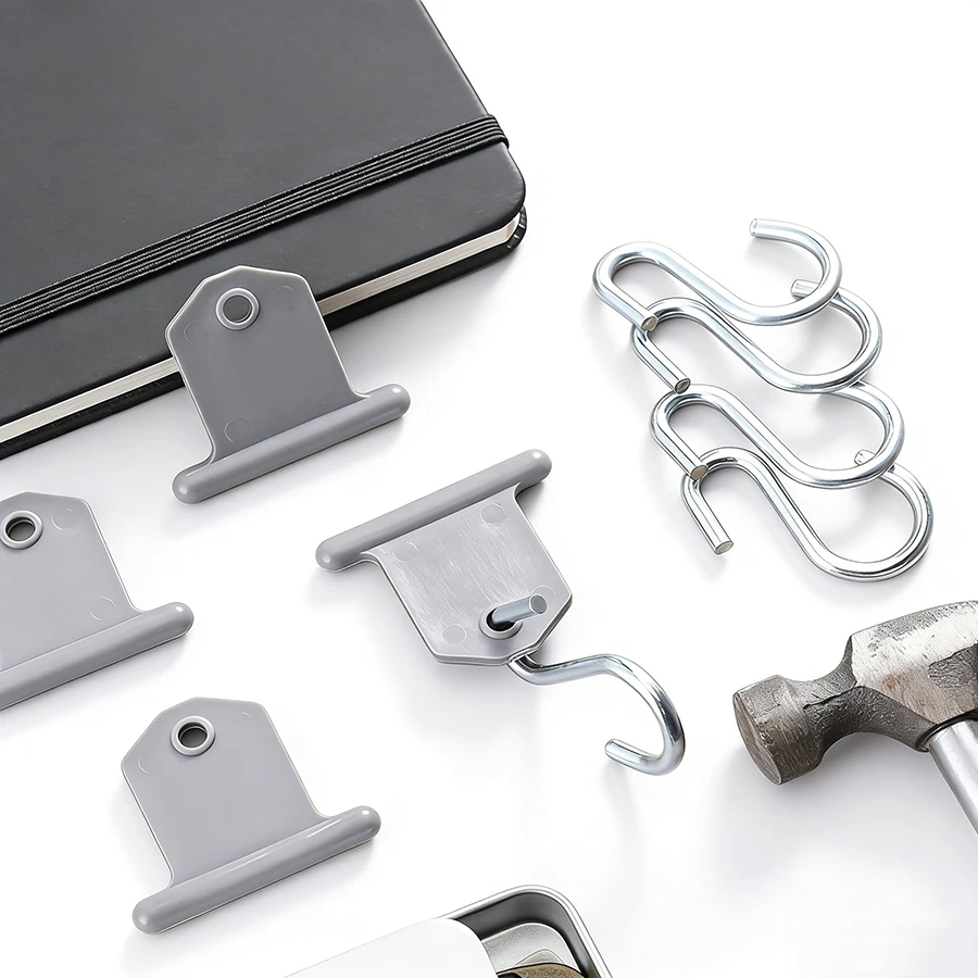 

Набор из 8 прочных S-образных крюков для тентов и навесов, металлические крючки для кемпинга, подвесы для светильников, держатели для шляп, аксессуары для кемпинга на открытом воздухе