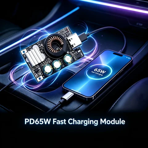 PD 65W Fast Charging Module Type-C Mobile Phone Car Charging Board DC Buck PD3.0 QC3.0 PPS FCP AFC Quick Charger for iPhone iPad