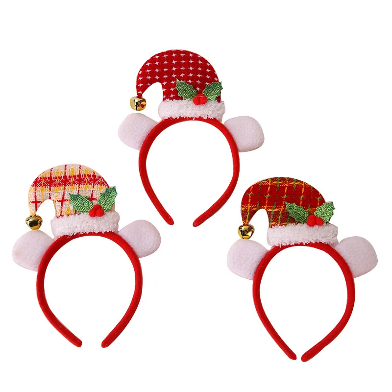 Christmas Headbands Funny Santa Claus Leg Hairband Xmas Kids Favor Gifts Head Band Merry Christmas Natal Navidad Party Decor