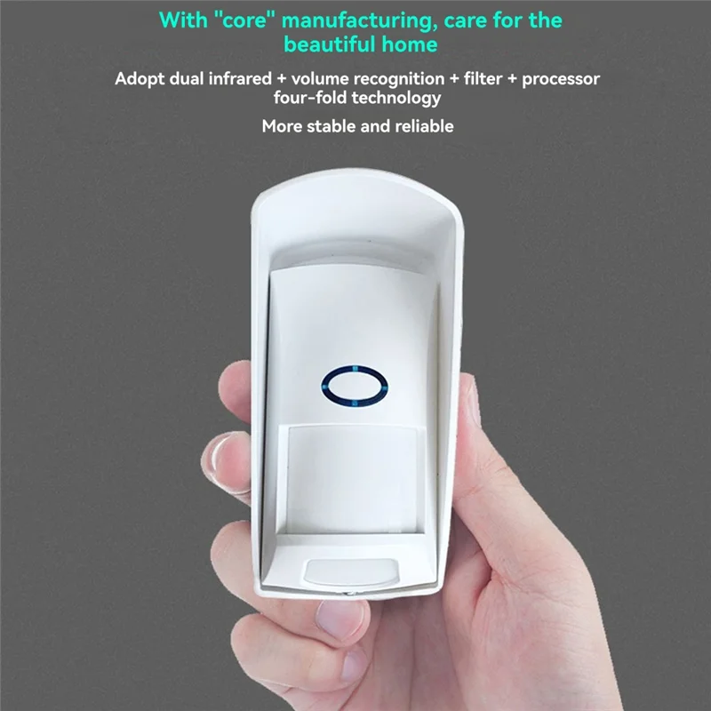 

B24B 433Mhz Outdoor Waterproof Wireless Infrared Detector Long Range For Home Security Systems Wifi/GSM Alarms