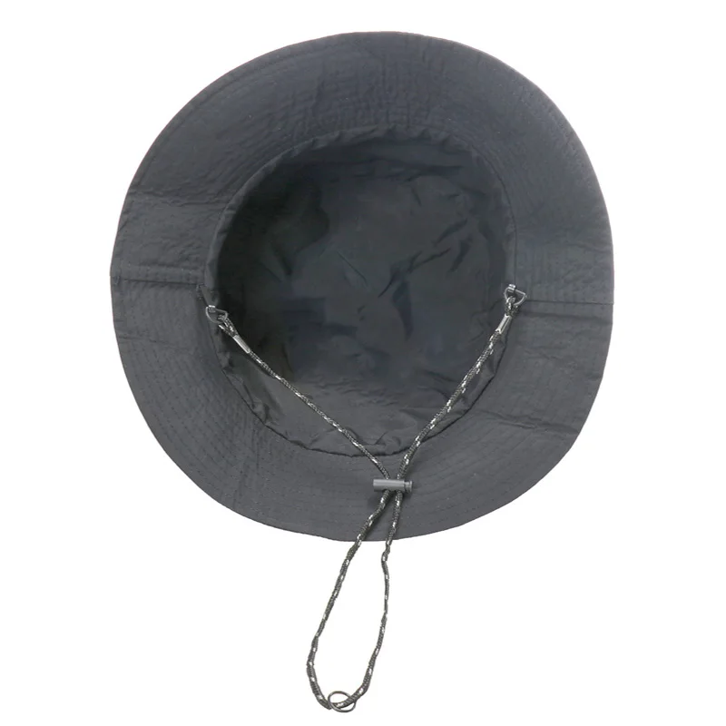 CAMOLAND Quick Dry Waterproof Drawcord Bucket Hat Adjustable Fisherman Hat Summer Unisex Basin Foldable Storage Bucket Caps