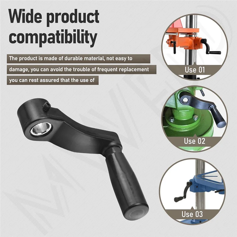 AD23-مقبض كرنك رفع طاولة الحفر P/N 1344258 لطاولة ضغط الحفر، عمود رفع القطر 14.5 مم (9/16 بوصة)