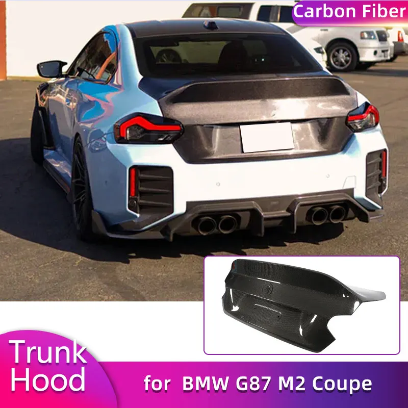 

Carbon Fiber Rear Trunk Hood for BMW G87 M2 Coupe 2023 2024 Racing Replacement Parts Rear Trunk Cover Boot Lid Body Kits