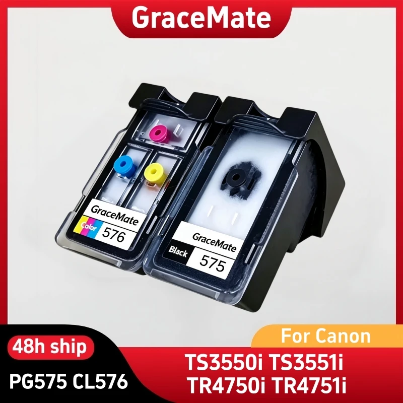 PG575 CL576 PG-575XL CL-576XL Refillable Ink Cartridge for Canon PIXMA TS3550i TS3551i TR4750i TR4751i InkJet Printer