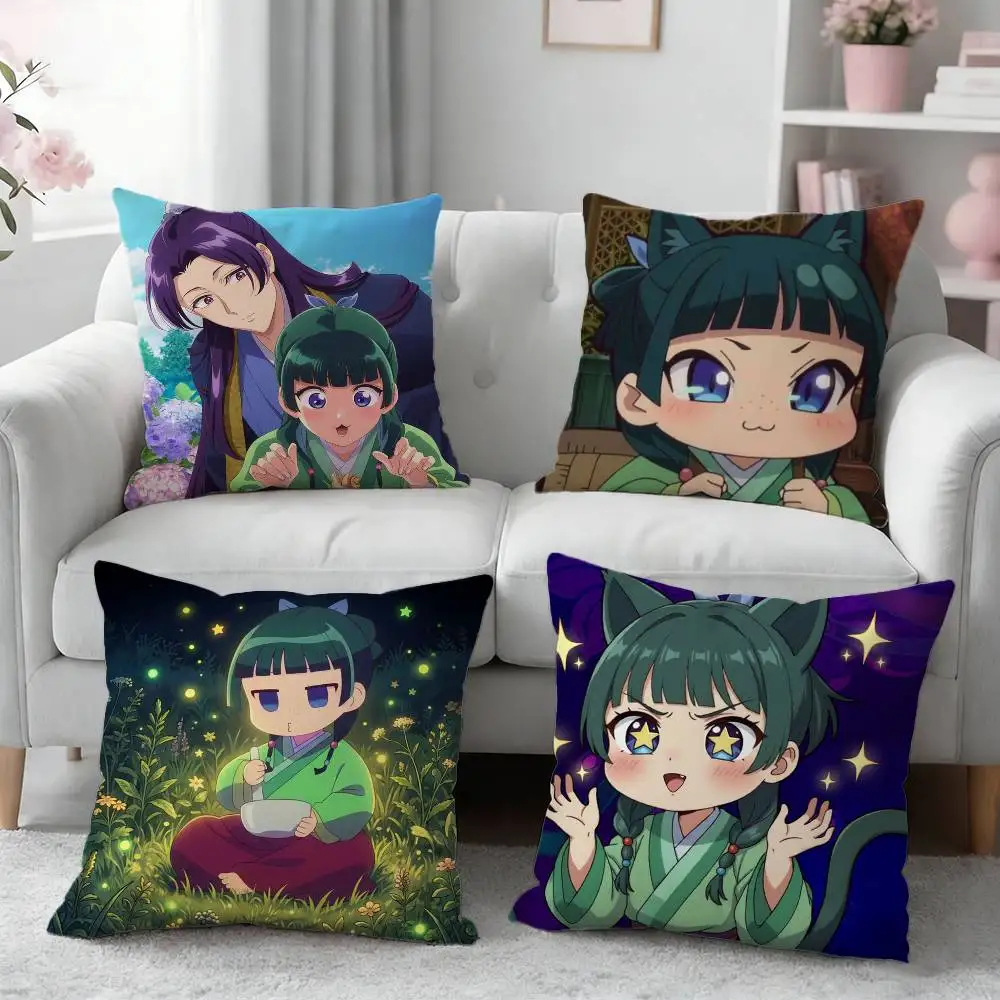 The A-Apothecary Diaries Maomao Pillow Case for Sofa Living Room Home office Decor Protective Cover