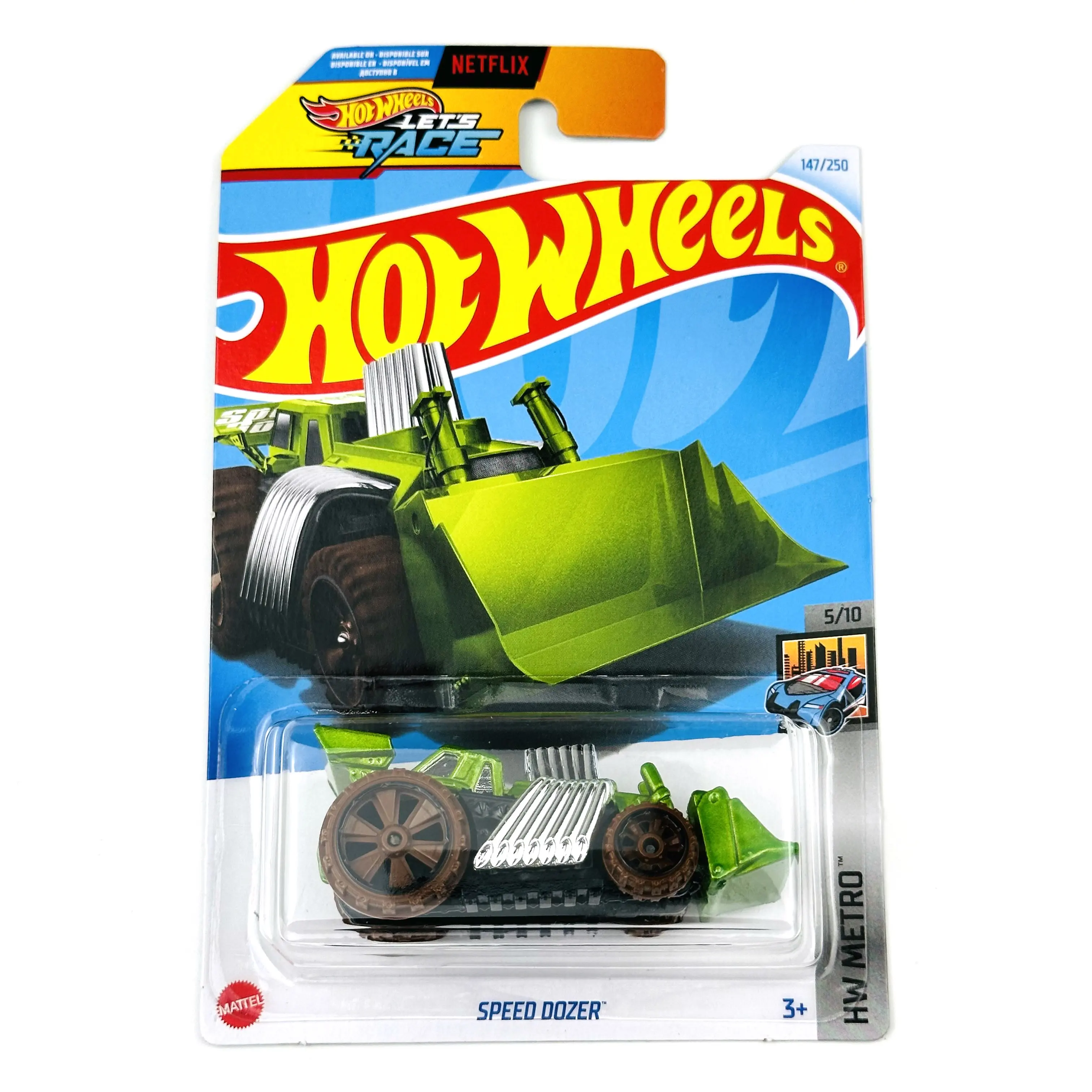 

2024-147 Hot Wheels Cars SPEED DOZER 1/64 Металлическая литая модель игрушечного транспортного средства