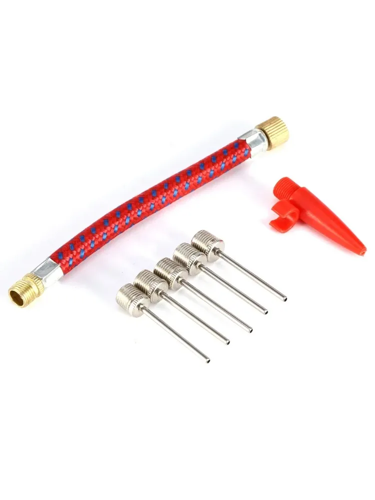 AliExpress 7PCS Pump Needle Adapter Kit Inflator with Flexible Hose for Football Basketball Tyre Ball Inflation