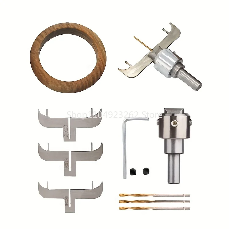 A Set of 8 Carbide Drills for Woodworking, Suitable for Milling and Forming.