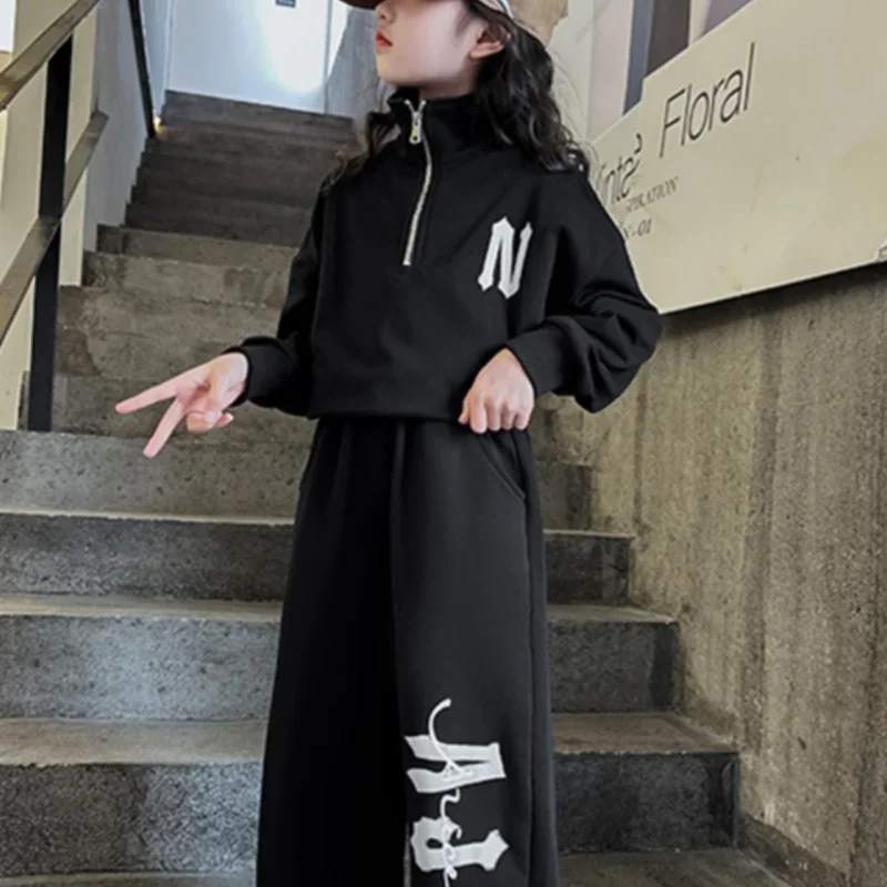 

Spring Autumn Cotton Tracksuit Sport Suits Children Clothing Girls Sweatshirts +Pants Kids Suits 2PCS/Set Cotton 2024 Christmas