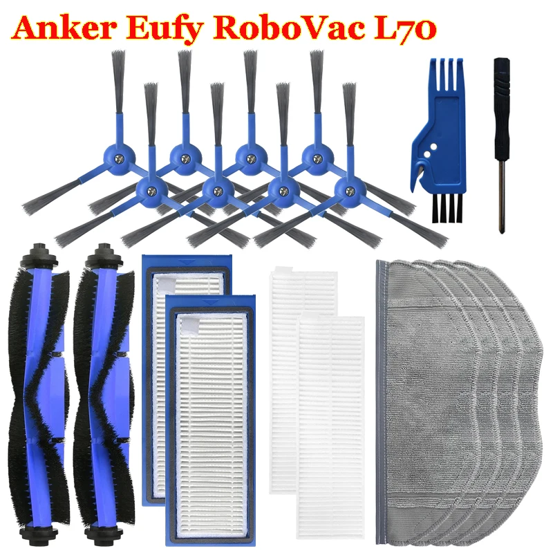 Piezas de repuesto para Robot aspirador Anker Eufy RoboVac L70, cepillo principal lateral, filtro HEPA, mopa, accesorios de repuesto de tela