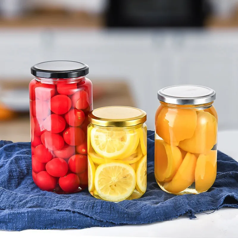 180 Pieces 350ML/1oz Round Glass Honey Jars with Rust-Proof Tinplate Covers Corrosion Resistant Storage Jars for Food Drinks